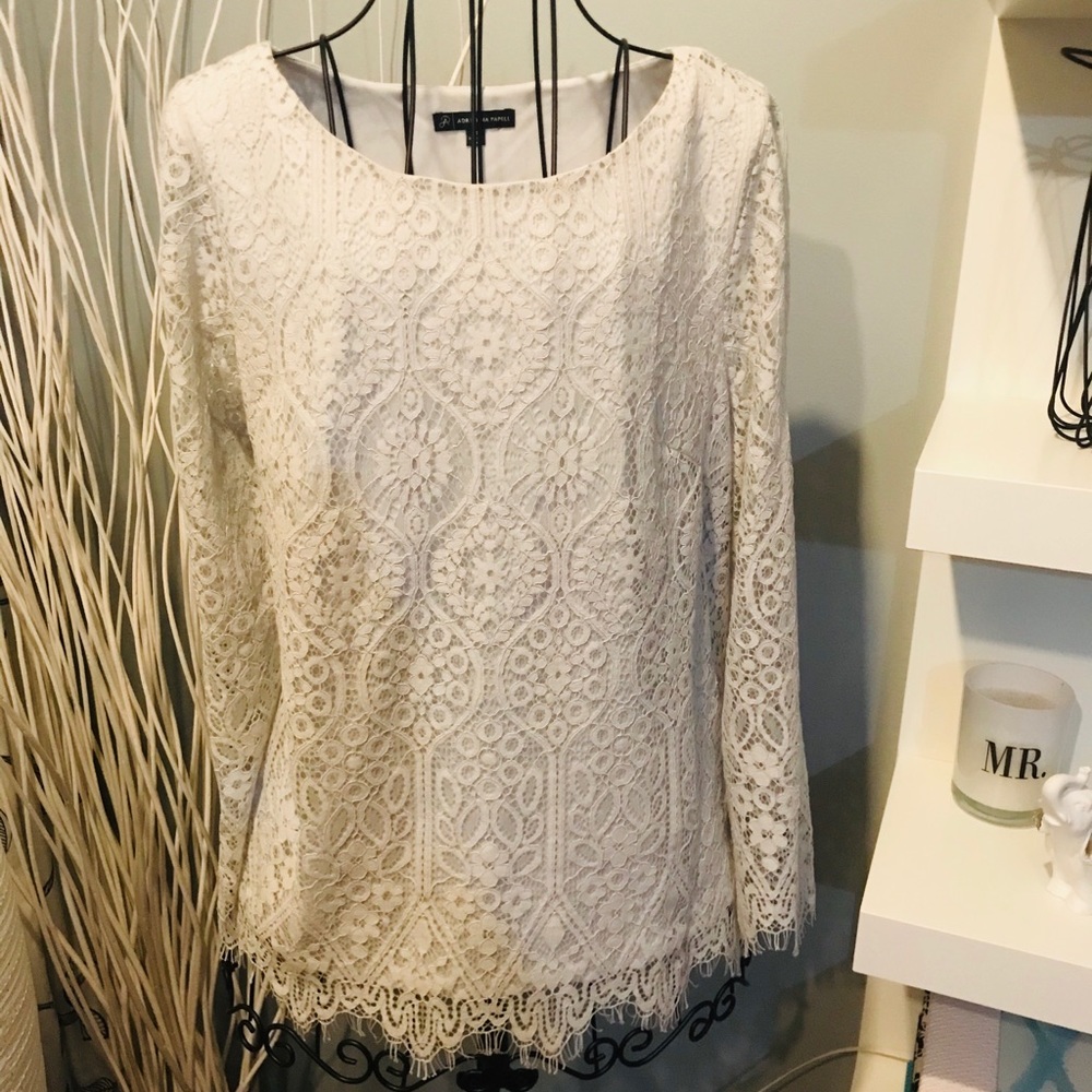 Adrianna Papell lace blouse